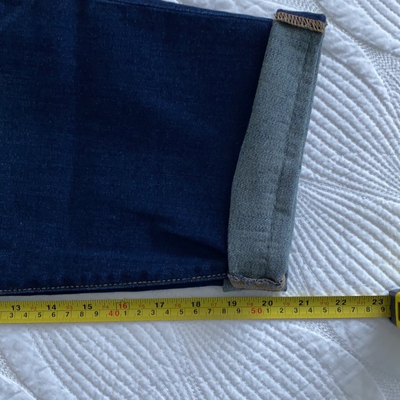 NWOT Gap Straight Cropped Dark Wash Jeans - Picture 7 of 7